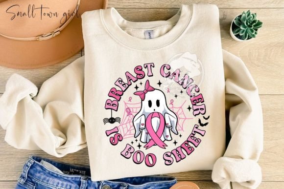 Breast Cancer is Boo Sheet PNG: A Bold Graphic for Impactful Design