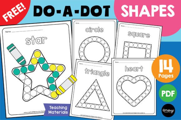 Do-a-Dot Shape Printables: A Hands-On Design Asset