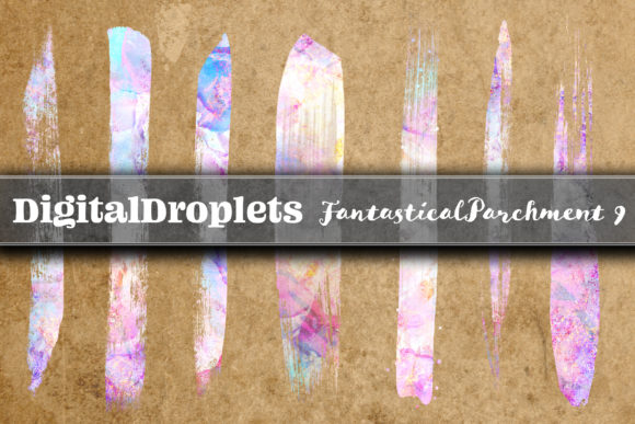 Elevate Your Designs with Fantastical Parchment Brush Strokes