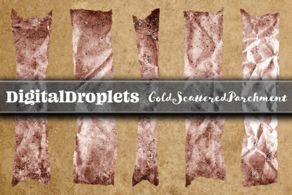 Elevate Your Digital Craft with Gold Scattered Washi Tapes
