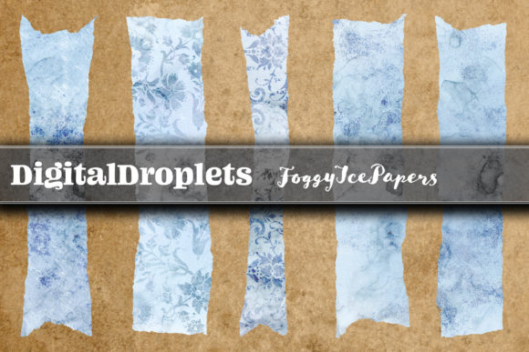 Foggy Ice | 180 Washi Tapes: A Designer's Digital Toolkit