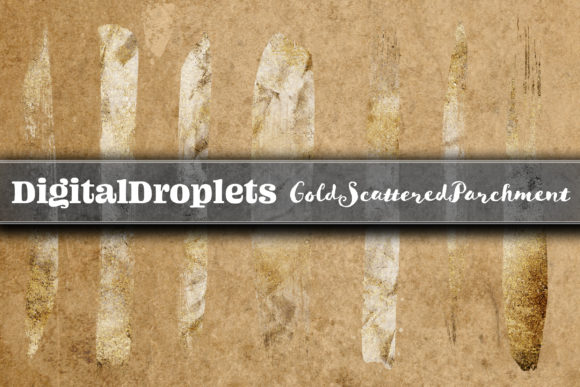 Gold Scattered | 20 FREE Brush Strokes: A Designer's Free Asset