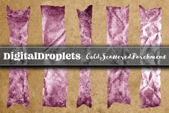 Gold Scattered Vol. 7 | Torn Washi Tapes: A Digital Designer's Secret Weapon