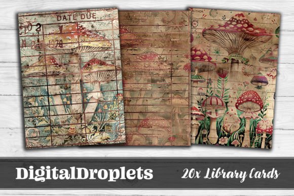 Mushroom Library Cards Vol.5: Whimsical Ephemera for Modern Projects