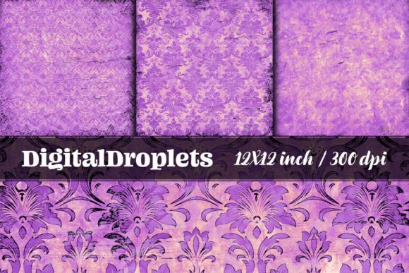 Timeless Patterns: Faded Vintage Damask Vol.9
